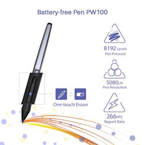 <span class=keywords><strong>HUION</strong></span> — <span class=keywords><strong>tablette</strong></span> graphique HS64 pour <span class=keywords><strong>dessin</strong></span> digital, sans batterie, 8192 niveaux de sensibilité à la pression, avec stylet, animation et design - Product Image 5