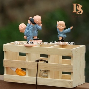 <span class=keywords><strong>2</strong></span> ngăn bằng gỗ điều khiển từ xa chủ Organizer Ins văn phòng Bộ đồ ăn gỗ hộp trang điểm cho túi lưu trữ nhà bếp bao bì - Product Image 6