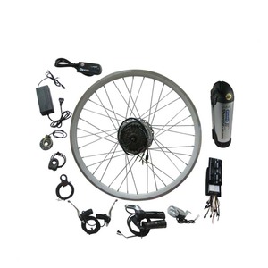 Kit de conversion de vélo électrique avec <span class=keywords><strong>roue</strong></span> arrière de 26 pouces, <span class=keywords><strong>moteur</strong></span> 350w, 36v 12AH - Product Image 1