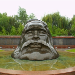 Cina antica famosa in ottone statua in bronzo Confucius scultura in metallo lucido tecnica - Product Image 5