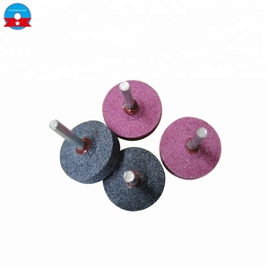Cono truncado forma marrón alúmina piedra de la cabeza - Product Image 2