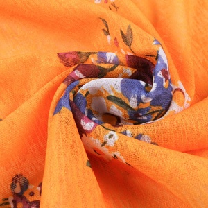 100% polyester doris orange <span class=keywords><strong>robe</strong></span> de mode petit imprimé jacquard tissu - Product Image 6