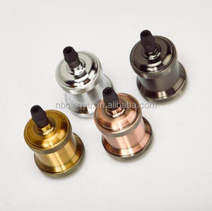 Cổ điển Bóng đèn ổ cắm <span class=keywords><strong>E27</strong></span> Edison vít ánh sáng kim loại giữ đèn chuyển đổi treo đèn tiết kiệm năng lượng CE chứng nhận 250V 2-năm bảo hành - Product Image 2