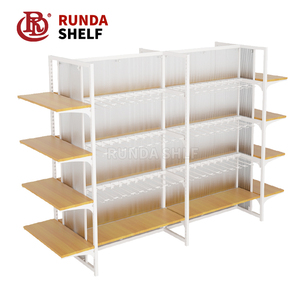 8miniso Exposição da Cremalheira do Supermercado Prateleira de Madeira de Madeira de Madeira de Varejo de Vestuário MC Caso Oferta 350 400 milímetros de Aço Laminadas A Frio CN; gua - Product Image 1