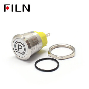 22 Mét <span class=keywords><strong>12V</strong></span> LED Kim Loại <span class=keywords><strong>Push</strong></span> <span class=keywords><strong>Button</strong></span> Chuyển Bảng Điều Khiển Biểu Tượng Tùy Chỉnh Tạm Thời Latching On Off Xe Đua Chuyển Đổi - Product Image 4