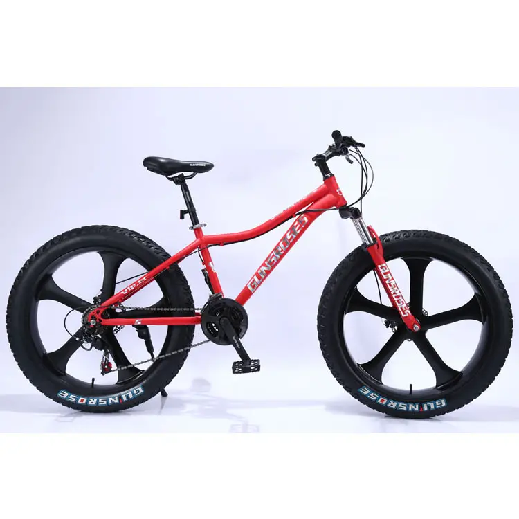 Fabriek Groothandel Dikke Band Fiets 26 Inch Wielmaat Mountainbike Producent 24 Snelheid Sneeuwfiets Fiets Full Suspensie Sneeuwfiets