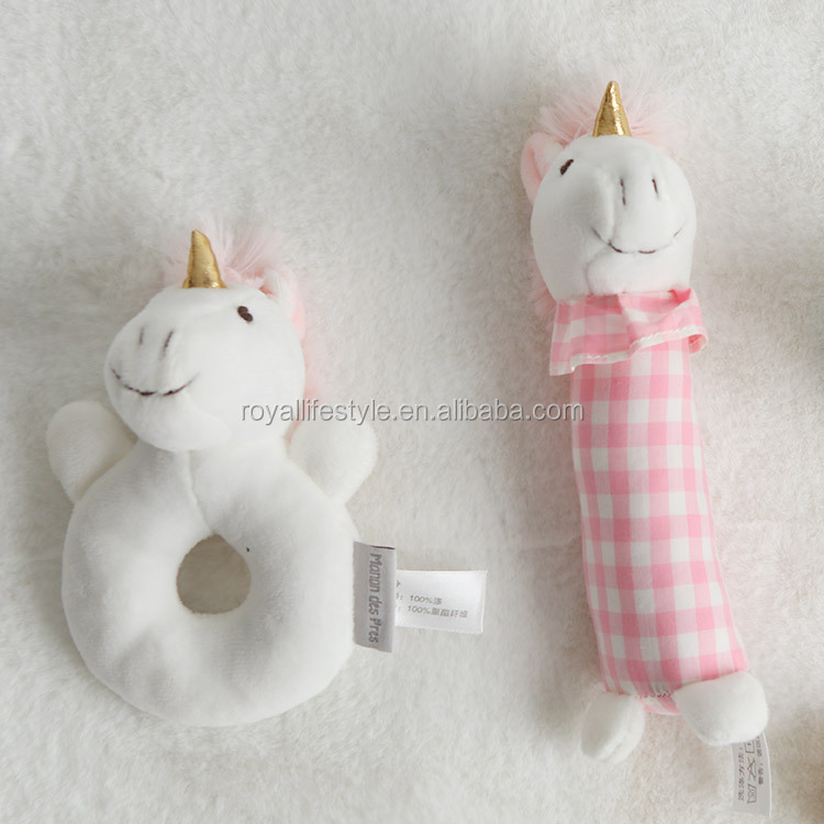 Игрушка мягкие погремушка 2019 для детей с изображением животных Единорог колокольчик новая разработка игрушки для детей плюшевые игрушки оптом