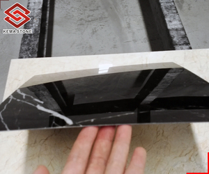 Super Slim Thin Real Natural 1mm Stone Black Marquina <strong>Marble</strong> Veneer <strong>Sheet</strong> - Product Image 3