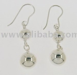Pendientes de plata de ley, joyería al por mayor - Product Image 1