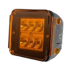 18W 10-30V Bernstein farbene LED-Licht abdeckung LED-Arbeits scheinwerfer Pod Offroad 3-Zoll-LED-Abdecklinse