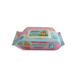 Custom Non Woven Fabric Organic Wet Wipes Baby Portable Wipes Wet OEM Alcohol Free Baby Wet Wipes