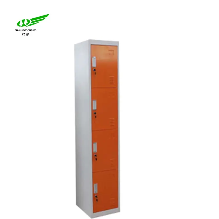 4-дверный шкаф стали металлический шкафчик для занятий в тренажерном зале или бассейн/дешевый шкаф для одежды шкаф с выдвижными полками для раздевалка