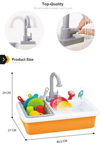 <span class=keywords><strong>Lave</strong></span>-<span class=keywords><strong>vaisselle</strong></span> cuisine évier jouet bébé <span class=keywords><strong>Miniature</strong></span> cuisine en plastique semblant jouer nourriture pour les enfants - Product Image 4