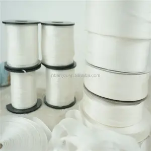 2mm,4mm,7mm,13mm,15mm,20mm,25mm,32mm,36mm 자수 공예 선물 리본을 위한 익지않는 백색 undyed 순수한 얇은 호박단 실크 리본