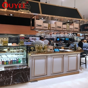 Progettazione del negozio della decorazione della caffetteria dell'alimento del succo del gelato di legno - Product Image 2