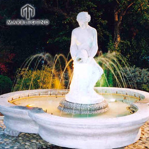 Fuente de Jardín con Mujer Desnuda al Aire Libre, Fuente de Agua de Mármol de Piedra Natural con Chica <span class=keywords><strong>Sexy</strong></span> en Venta - Product Image 4