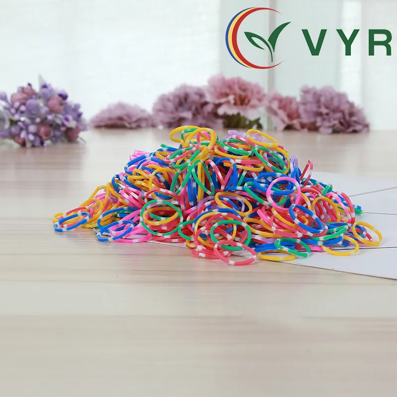 Goedkope TPU Kleurrijke Flexibele rubber Haarband Elastische haarband