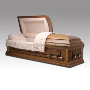 新しいホープオーク材の棺と棺中国の棺からの安い壷卸売