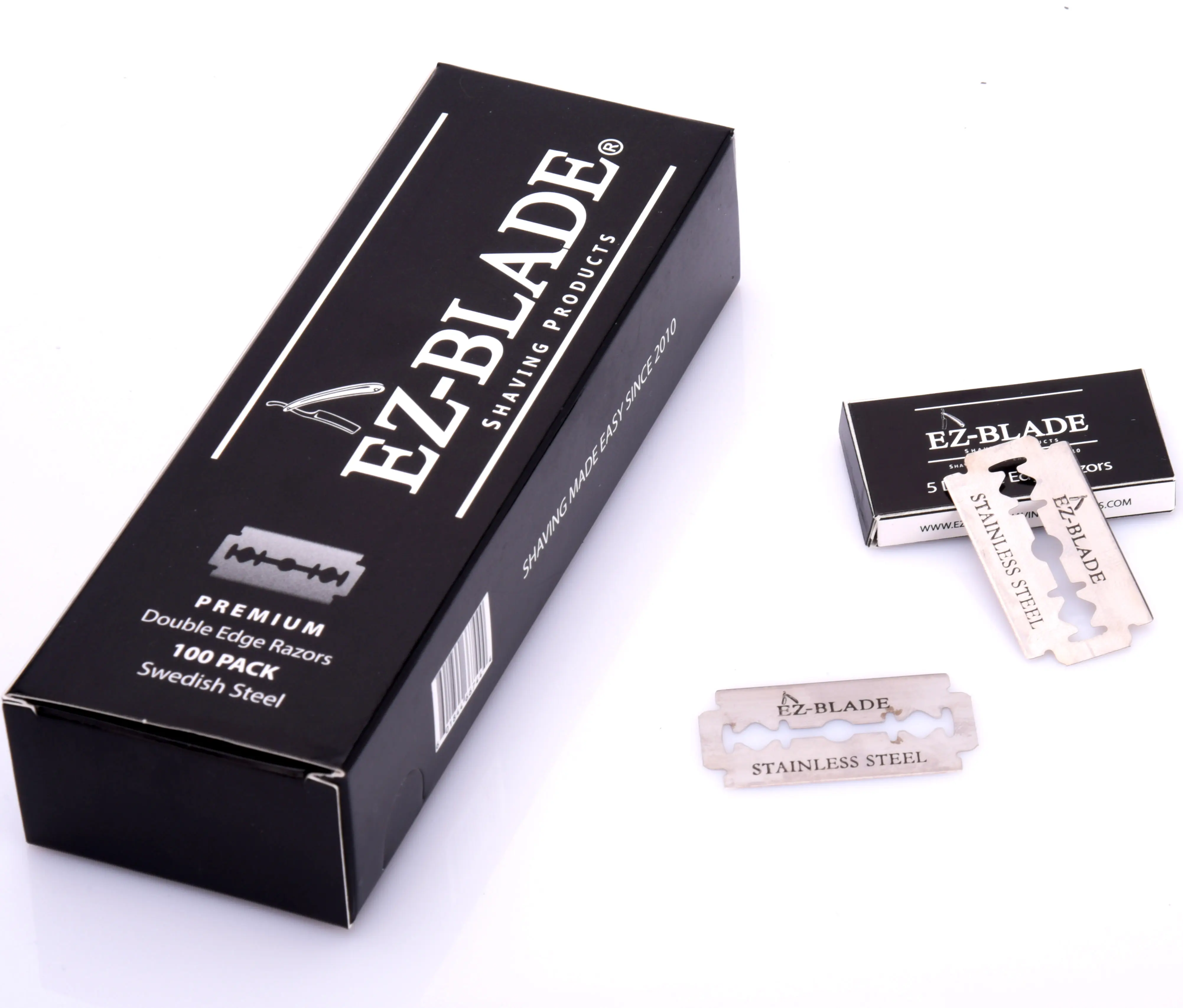 Double edge razor blades shaving box package set