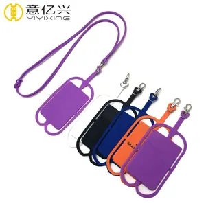 Eco-Friendly Mobile Phone Shell Holder Silicone Lanyard Silicon Lanyard Strap