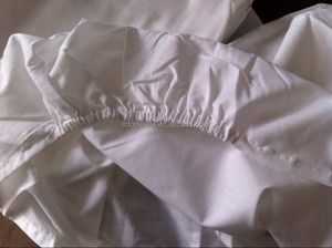 Pabrik Grosir Poly Katun Ukuran Ratu Putih Hotel 200 Benang Hitung <span class=keywords><strong>Percale</strong></span> Lembar Dipasang - Product Image 5