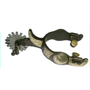 Antiguo jingle bobs decorativo western spurs equipo de equitación