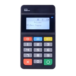 Mpos terminal avec carte à puce/carte magnétique/carte nfc lecteur via une connexion bluetooth