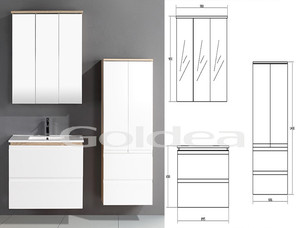 Moderno gabinetes de baño vanidad <span class=keywords><strong>Goldea</strong></span> - Product Image 2
