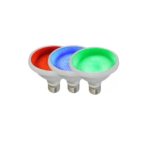 Lampu Led Taman dan Dekorasi, Lampu Sorot Led PAR30 Kualitas Tinggi Merah/Biru/Merah E27 12W 15W