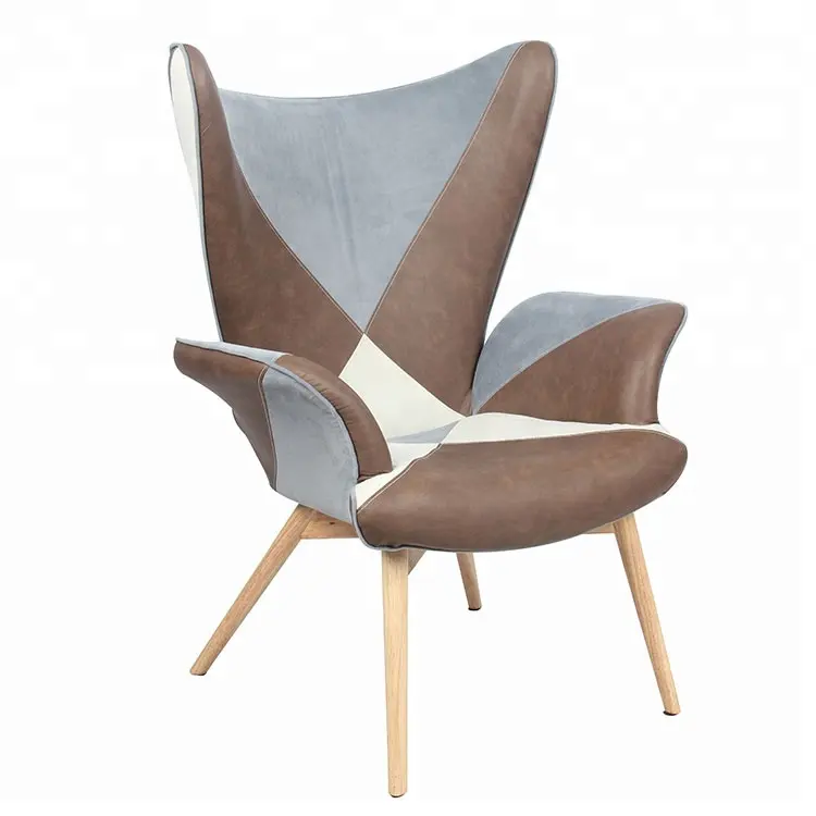 Moderne salon de détente patchwork unique confortable élégant canapé fauteuil