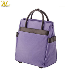 Elegante Borsa Trolley da Donna con Chiusura a Zip, Bagaglio Metallico per Viaggi all'Aperto - Product Image 2