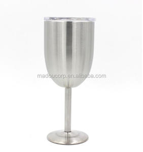 Madou <span class=keywords><strong>300</strong></span> ml 10 oz Acero inoxidable taza de metal copa de vino champán vino con tapa - Product Image 2