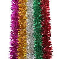Hot sale cheap tinsel fabric festival party white christmas tinsel