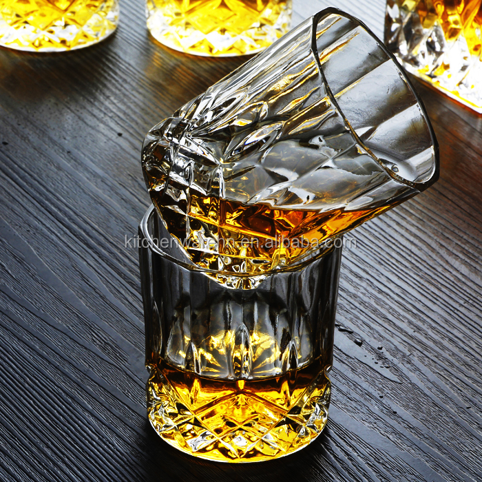 high quality whiskey glass decanter and whiskey glass cups set