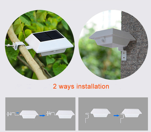 150LM LED PIR sensor de movimiento luces solares, impermeable lámpara inalámbrica para <span class=keywords><strong>el</strong></span> jardín al aire libre, valla, <span class=keywords><strong>garaje</strong></span> - Product Image 3