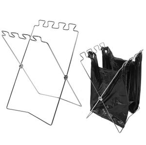 Trash Bags Gallon Holder Stand, Waste Sorting Bin, Grass Clippings Portable Fold Up Can for Camping Recycling