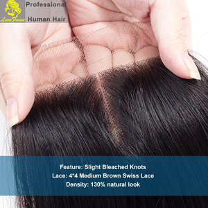 10A Lớp Sóng Cơ Thể Không Rụng Không Rối Tóc Bó Với Đóng Cửa, 3 Bó Tóc Người Brazil Bó Với Đóng Cửa - Product Image 3