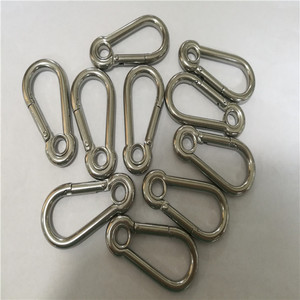 <span class=keywords><strong>Mousqueton</strong></span> <span class=keywords><strong>autobloquant</strong></span> DIN5299A en acier inoxydable avec oeillet finition unie - Product Image 3