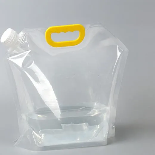 plastic reusable stand up pouch water bags 5 liter foldable Bag