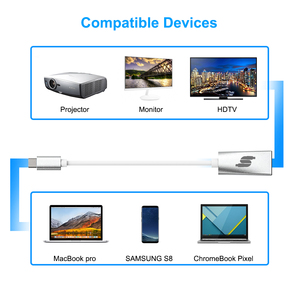 <span class=keywords><strong>Adaptateur</strong></span> USB 3.1 Type C à <span class=keywords><strong>HDMI</strong></span> femelle, miroir HD 4K, extension pour <span class=keywords><strong>Mac</strong></span>, coque en alliage de Zinc, câble hub - Product Image 4