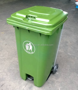 240 Litros de medio <span class=keywords><strong>pedal</strong></span> papelera de <span class=keywords><strong>reciclaje</strong></span> de plástico hdpe <span class=keywords><strong>cubo</strong></span> de basura al aire libre - Product Image 4