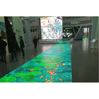 Tragbare 3D-Tanzfläche P4.81mm LED-Anzeige platten Indoor Ground Disco Light Glas Stehende LED-Panels Digital Signage