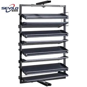 Rack rotativo 360 graus do armário do guarda-roupa, acessórios do armário com alça delicada