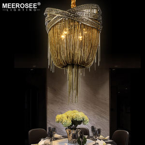 Lustre en aluminium italien MEEROSEE, luminaire en bronze, chaîne suspendue, <span class=keywords><strong>suspension</strong></span> à pampilles, lampe MD50086209 - Product Image 4