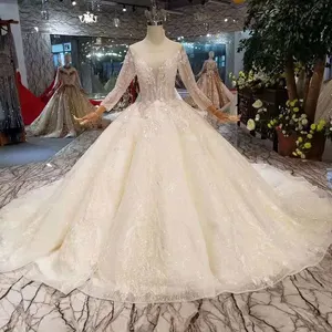 LS11237 Gambar Gaun Pengantin Mewah Terbaru Desain Gaun Pengantin Baru