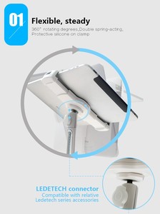 Teléfono accesorios aluminio rotación base de succión cocina Tablet 1080pcar Smartphone Android Teléfono Celular GPS tableta - Product Image 6