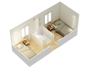 Casa prefabbricata portatile pronta all'uso del modulo del contenitore di spedizione di facile montaggio di basso costo 20ft 40ft da vendere - Product Image 5