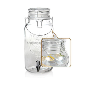 Dispensador de bebidas frías, <span class=keywords><strong>jarra</strong></span> <span class=keywords><strong>con</strong></span> abrazadera de bloqueo y espiga de flujo fácil, 1 galón - Product Image 3