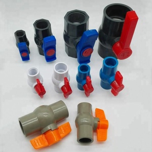 Vannes à boisseau sphérique en PVC gris personnalisables de 1 à 10 pouces avec support OEM, accessoires pour conduites d'eau - Product Image 3