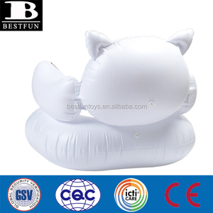Sillón Inflable de Vinilo Premium con Forma de Trono del Señor Nermal, Sofá Individual Inflable Resistente para Uso en Interiores, Exteriores y Fiestas en la Piscina - Product Image 3